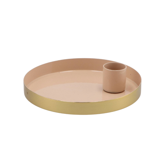 Kandelaar Golden Circle - Beige
