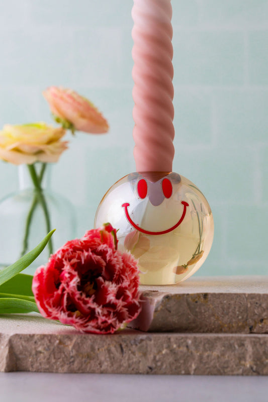 Kandelaar Happy Rood-Roze