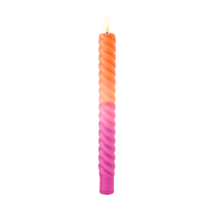 LED Swirl Kaars Sunset RC - 1 stuk
