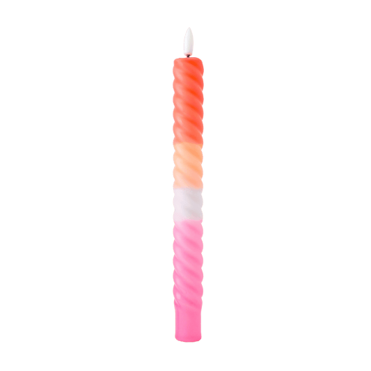 LED Swirl Kaars Multicolor RC - 1 stuk