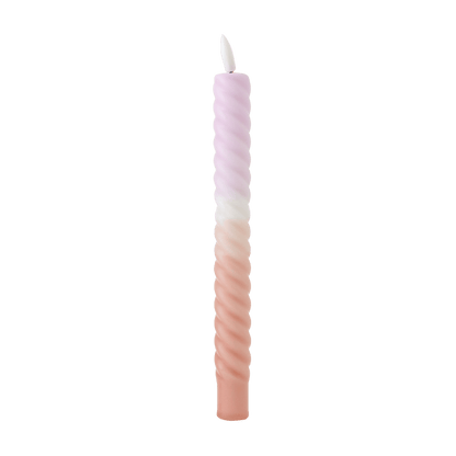LED Swirl Kaars Lilac Sand RC - 1 stuk