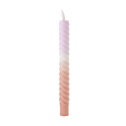 LED Swirl Kaars Lilac Sand RC - 1 stuk
