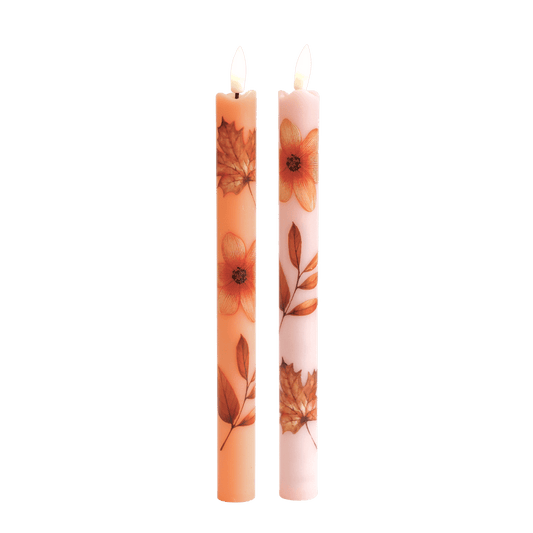 LED Wax Kaarsen Wildflower RC - Set van 2
