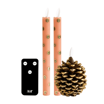 LED Kaarsenset RC – Happy Orange