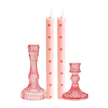 LED Kaarsen Set RC – Happy Spring Pink