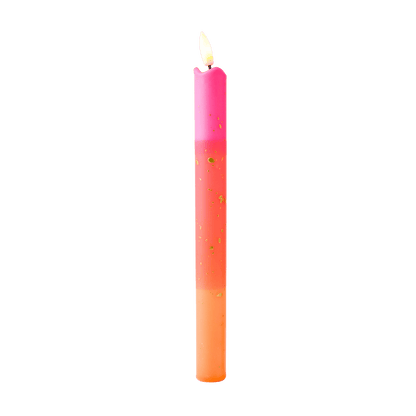 LED Pillar Kaars Gold Orange RC - 1 stuk