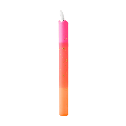 LED Pillar Kaars Gold Orange RC - 1 stuk