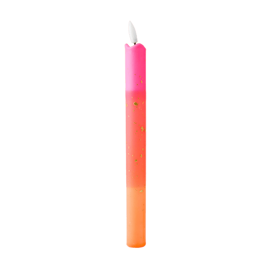 LED Pillar Kaars Gold Orange RC - 1 stuk