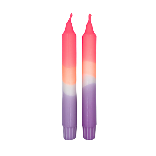Diner Kaars Multicolor - 1 stuks