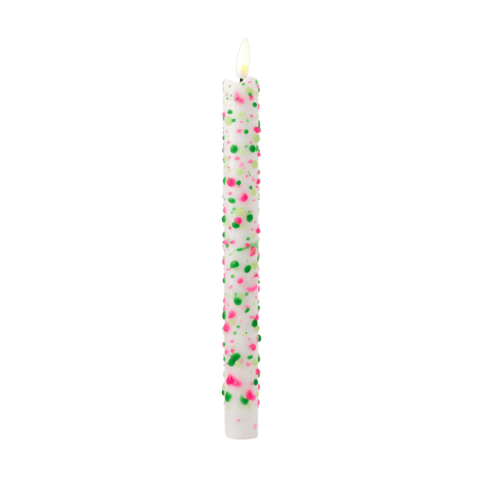 LED Pillar Kaars Floral Sparks RC - 1 stuk