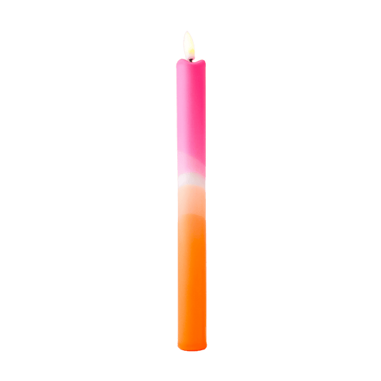 LED Pillar Kaars Pink Orange RC - 1 stuk