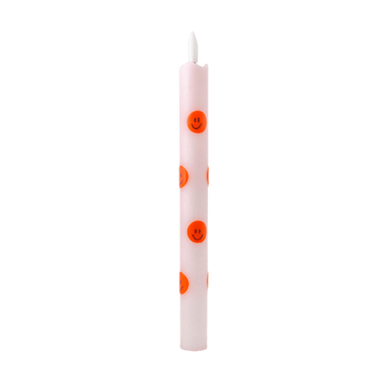 LED Pillar Kaars Orange Smiles RC - 1 stuk