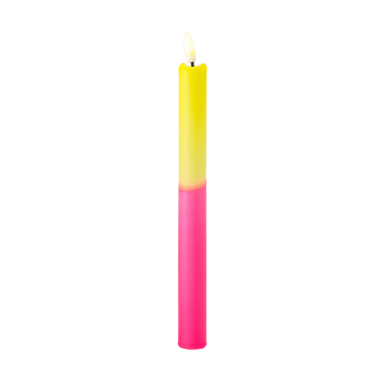 LED Pillar Kaars Neon Bloom RC - 1 stuk