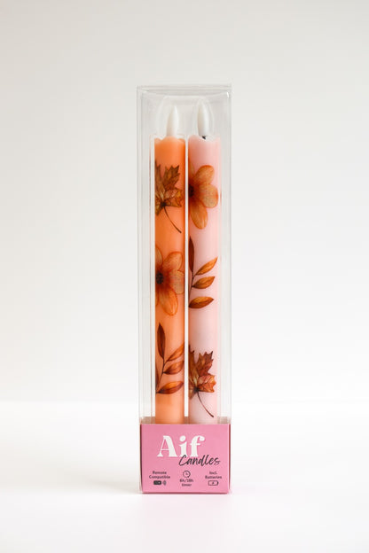 LED Wax Kaarsen Wildflower RC - Set van 2