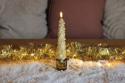LED Kerstboom Kaarsen Goud RC – Set van 2