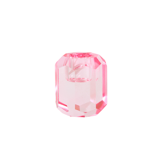Kandelaar Crystal Roze